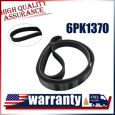 #ad New Quality 6PK1370 Serpentine Belt Rib Ace Precision Engineered V Ribbed Belt $15.39