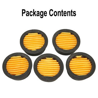 #ad #ad 5pcs Air Compressor Filter Silencer Metal Housing Replacement Paper Element	 AU $12.06
