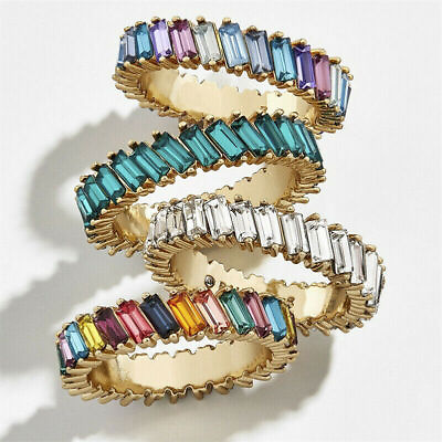 #ad 30pcs Alloy Crystal Rings for Women Fashion Jewelry Mixed Lots Cool Ring Gift $35.67