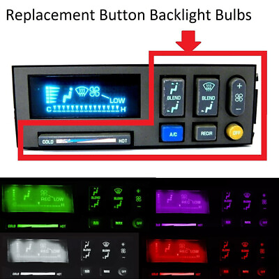 #ad Heater Control Button Backlight Bulb Kit for 88 94 GMC Chevy Truck Suburban $10.87