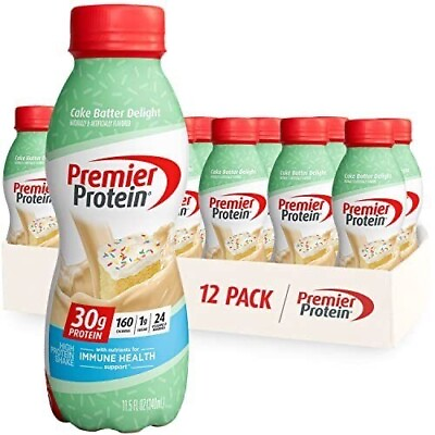 #ad Premier Protein Shake Cake Batter 30g Protein 1g Sugar 24 Vitamins amp; Minerals $29.99