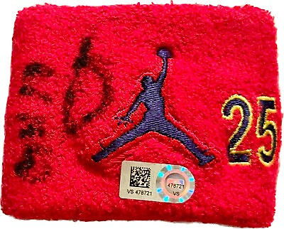 Dexter Fowler Cubs Cardinals Signed GAME USED Air Jordan Wristband Autograph—MLB $99.00