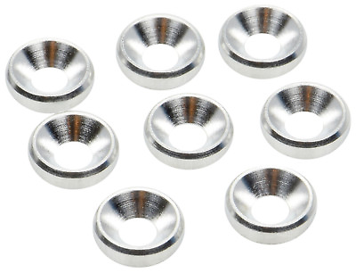 #ad Apex RC Products Silver 4mm Aluminum Counter Sunk Screw Washers #6552 $8.99
