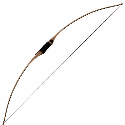 #ad SAS Pioneer Traditional Wood Long Bow 68“ Hunting Archery Longbow Bear LH or RH $189.99