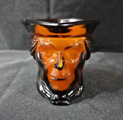 #ad Vintage Avon Paul Revere candle Original Never Burned Brown Glass Commemorative $20.00