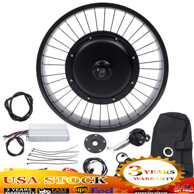 #ad 20quot; 48V 1000W Electric Bicycle Hub Motor E Bike Conversion Kit Front Wheel 20x4quot; $204.49