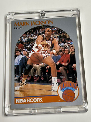 #ad MENENDEZ BROTHERS ROOKIE CARD MARK JACKSON 1990 91 Hoops Basketball Card #205 $28.18