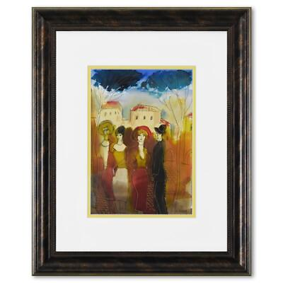 #ad #ad Moshe Leider Framed Original Mixed Media Watercolor Painting Hand Signed $500.00