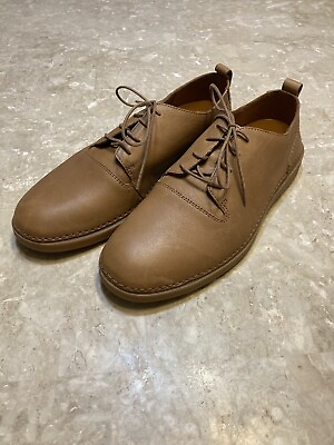 #ad Clarks NEW Mens 11.5 M Active Air Shoes HALE LACE Tan Leather UK 10.5G EU 45 $34.88