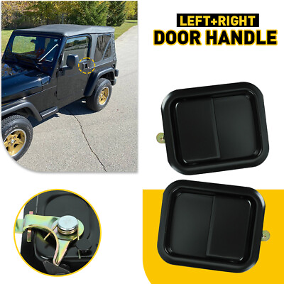 #ad Metal Door Handles Exterior Outside Front LH RH amp; Pair Set for Jeep Wrangler $27.39