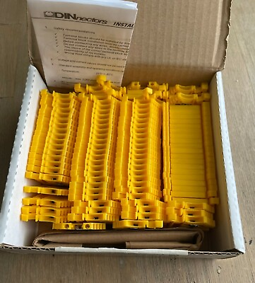 #ad AUTOMATION DIRECT DINNECTORS DN T12YEL TERMINAL BLOCKS YELLOW BOX OF 100 NEW $55.00