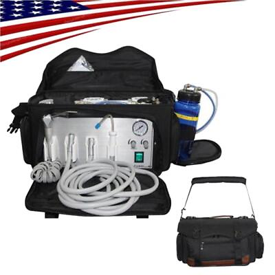 #ad Compact Dental Unit Suction Air Compressor 3 Way Syringe Portable System $455.05