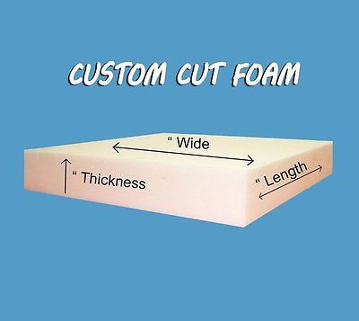 #ad Custom Cut Upholstery Foam Cushion Any Size Firm Free Shipping $24.99