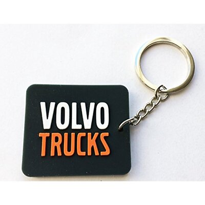 #ad VOLVO TRUCKS Official Driver Life Black amp; Orange Durable Rubber Key Chain Tag $9.99