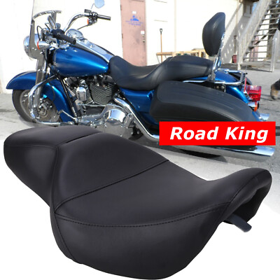 #ad Road King For Harley Police Custom EFI FLHR Seat Two up Driver Passenger Cushion $159.89