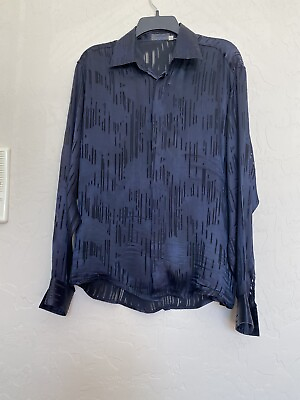 #ad Vintage Messori Men Silk Shirt Made In Italy . $249.00