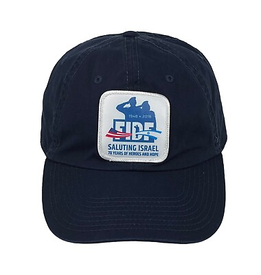 #ad FIDF Saluting Israel Navy Blue Strapback Hat 2018 Adjustable Baseball Cap $24.99