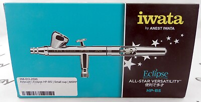 Eclipse HP BS Gravity Feed Dual Action Airbrush Iwata #ECL2500 $169.95