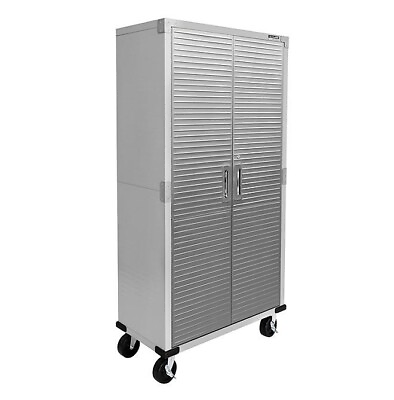 #ad Seville Classics UltraHD Steel Tall Cabinet 36quot; W x 18quot; D x 72quot; H Granite $298.99