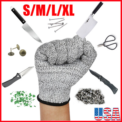 #ad Protective Cut Resistant Gloves Meat Wood Carving Gloves Kitchen Level 5 Protect $6.79