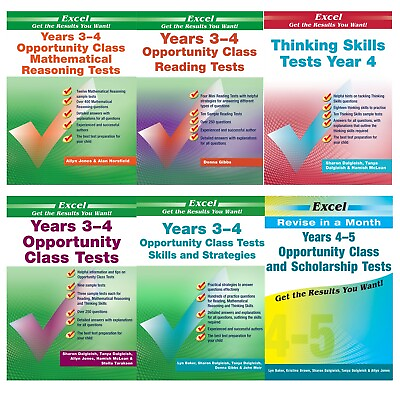 #ad Opportunity Class OC Tests 6 Test Books Pack Year 3 4 New Edition 2022 2023 AU $148.00