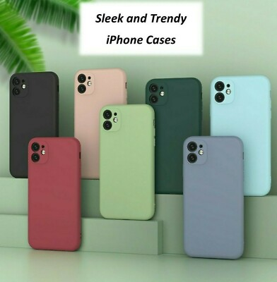 #ad For iPhone 7 8 Plus X XS XR SE 11 Pro Max Shockproof Liquid Silicone Case Cover $9.49