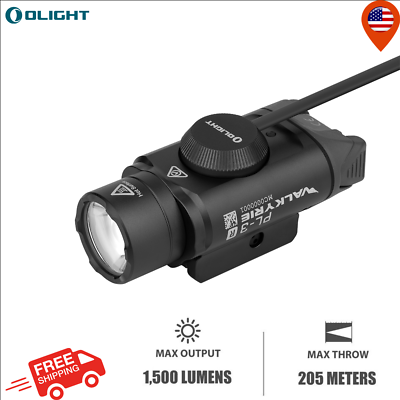 #ad Olight PL 3R Valkyrie Weaponlight Rail Mounted Tactical Flashlight Black $99.99
