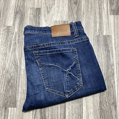 #ad SEEDED amp; SEWN Nathan Slim Straight Blue Denim Jeans Men#x27;s Size W 38 L 32 $9.25