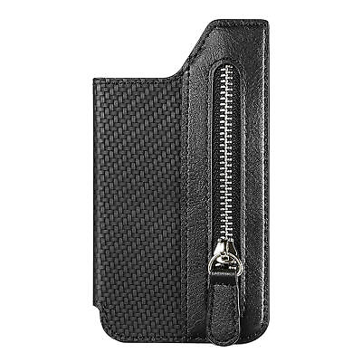 #ad Phone Back Card Holder Flipping Wallet Case PU Leather Grip Case For Travel $11.06