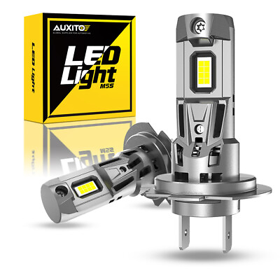 #ad #ad H7 LED Headlight Bulb Kit High Beam 6500K 50000LM White Bulbs Bright Lamp CANBUS $28.29