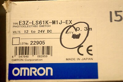 #ad 1x new Omron Photoelectric Switch E3Z LS61K M1J EX 12 24V DC New 22% $175.00
