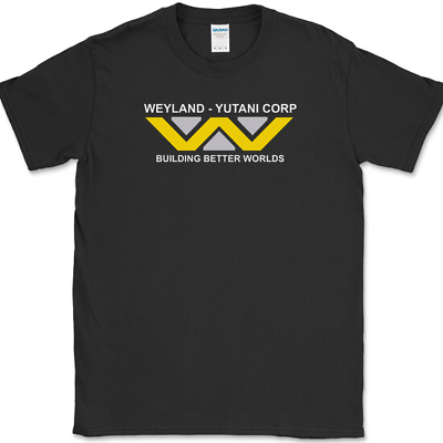 #ad Weyland Yutani Corporation T Shirt Funny Aliens Movie Humor Graphic Tee $13.98