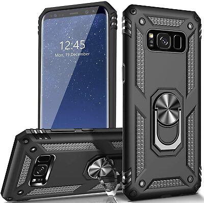 #ad Shockproof Phone Case For Samsung Galaxy S8 S8 Plus Kickstand Armor Hard Cover $7.97