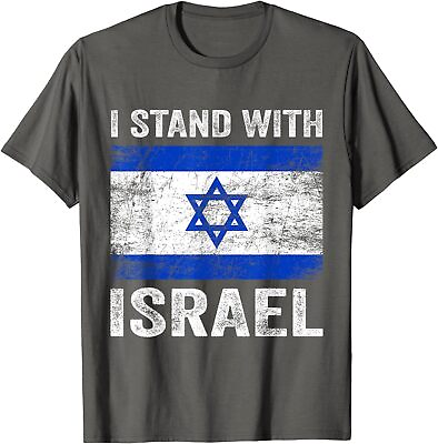 #ad Support Israel I Stand With Israel Israeli Flag Unisex T Shirt $19.99