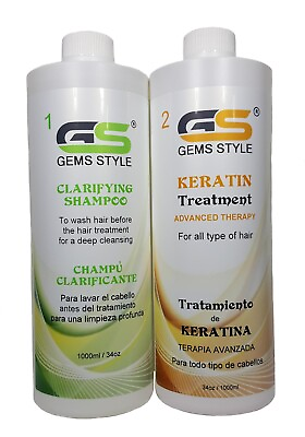 #ad GS Brazilian Keratin Treatment Formaldehyde Free For All Hair Type 1000ml 34oz $98.95