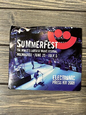 #ad Electronic Press Kit 2009 Summerfest The Worlds Largest Music Festival CD $23.99
