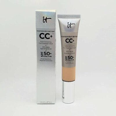 #ad IT Cosmetics Your Skin But Better CC Full Coverage Cream SPF50 Medium New in Box $17.99
