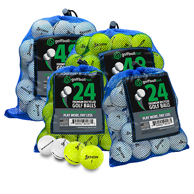 #ad Near Mint Recycled Srixon Soft Feel Golf Balls White Yellow 24 48 Packs $65.96