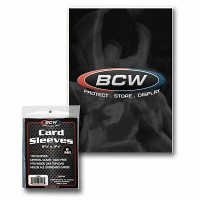 #ad 4 Packs 100 BCW Penny Card Soft Sleeves for Standard Sized Cards = 400 Sleeves $5.95