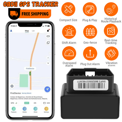 #ad OBD2 GPS Tracker Real Time Vehicle Tracking Device OBD II Car Navigation Locator $19.85