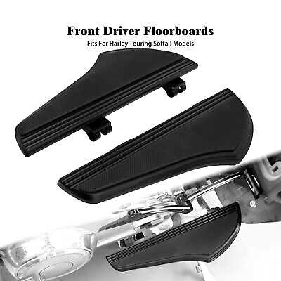 #ad Driver Non Slip Floorboards Foot Peg For Harley Softail Dyna Electra Road Glide $90.24