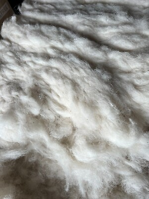 #ad FELTING Natural Fiber Sheep Wool WASHED Stuffing Insulation Filling 4 lb $9.99