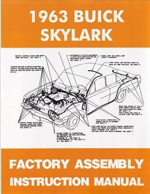 #ad 1963 Buick Skylark and Special Assembly Manual Bound Exploded Views of Parts $37.95