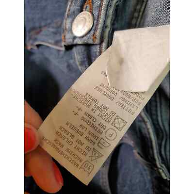 #ad Bianca Jeans Women Size 16 Blue Denim Cotton Flat Front Wide Leg 5 Pocket Design $21.88