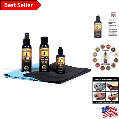 #ad Guitar Care Essential Kit: Fretboard Oil Cleaners and Microfiber Cloths $56.99