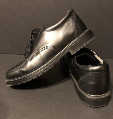 #ad Academie Gear Boys DEAN Leather Low Top Fashion Black Size 6M $23.50
