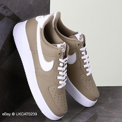 Nike Air Force 1 #x27;07 Shoes Khaki White DV0804 200 Men#x27;s Multi Sizes NEW $109.90