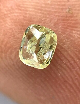 #ad Natural diamon yellow diamond oval diamond yellow oval full cut 0.27tcw for ring $123.19