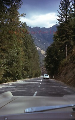 #ad Vtg 1965 Photo 35mm Slide California Yosemite National Park Driving on Road m8 $6.30