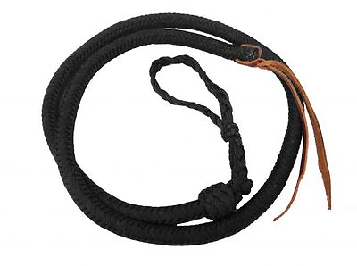 #ad Western Horse Barrel Racing Over and Under Braided Black Nylon Quirt Whip $12.42